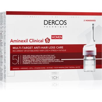Vichy Dercos Aminexil Clinical 5 Tratament împotriva căderii părului pentru femei - imagine 2